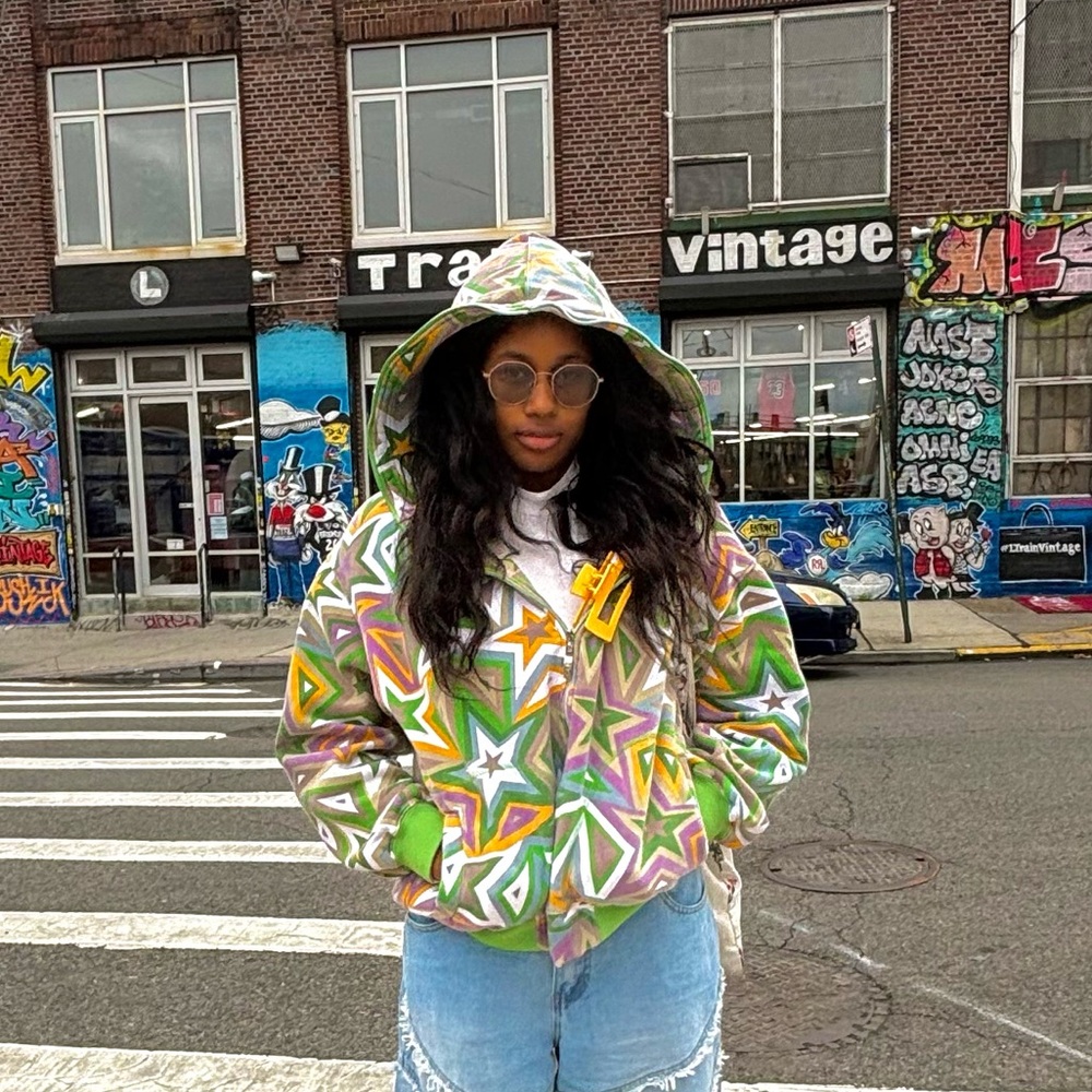 Colorful Star Pattern Women's Jacket